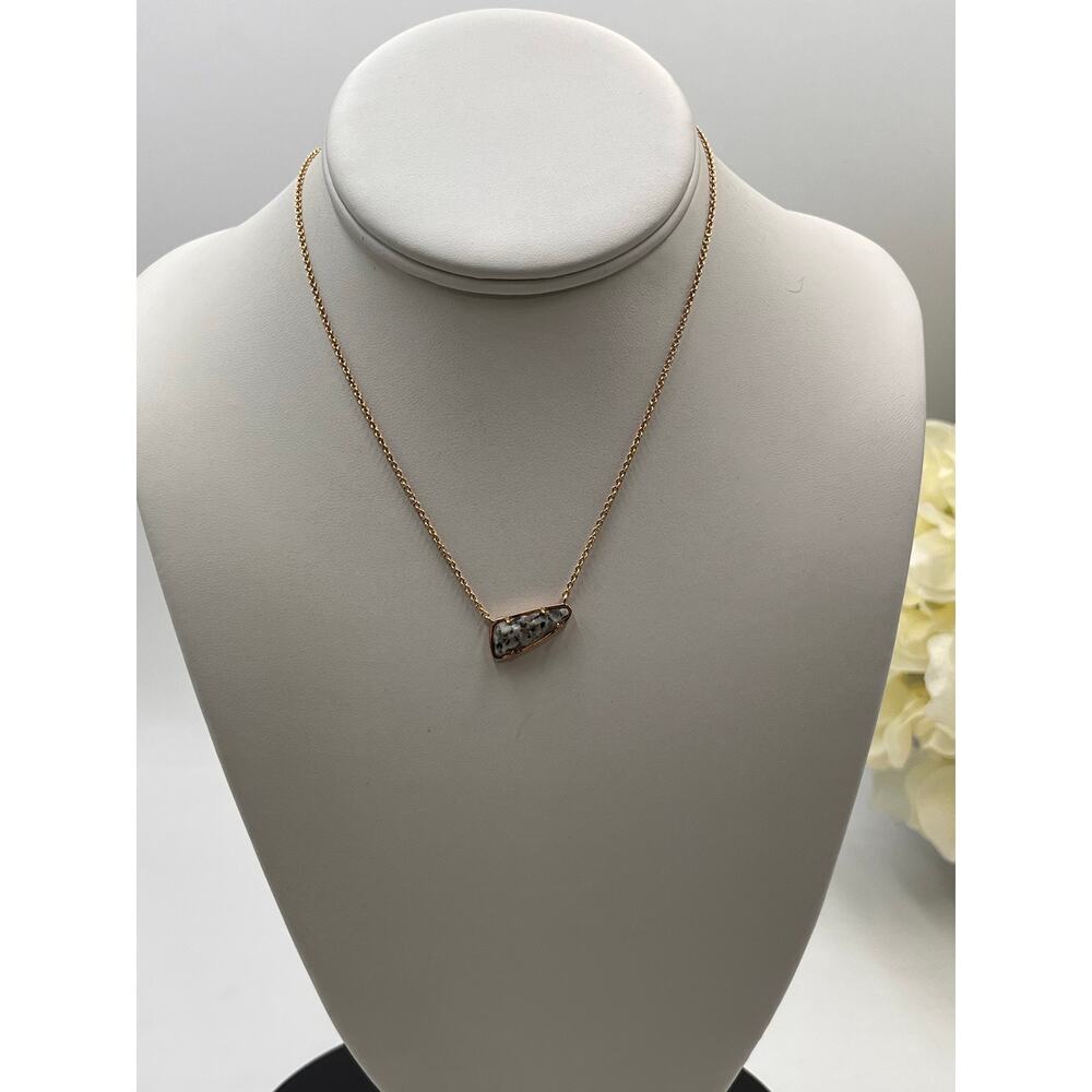 Kendra Scott Etta Grey Black
Granite Pendant Rose Gold Necklace - Picture 3 of 9